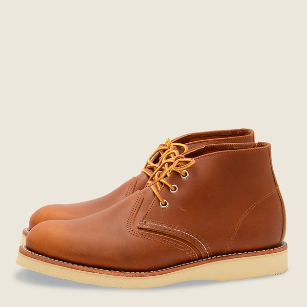 Heritage Sko Herre - Red Wing Work - Chukka-Iginal Læder - Brune - JKNYSD-723